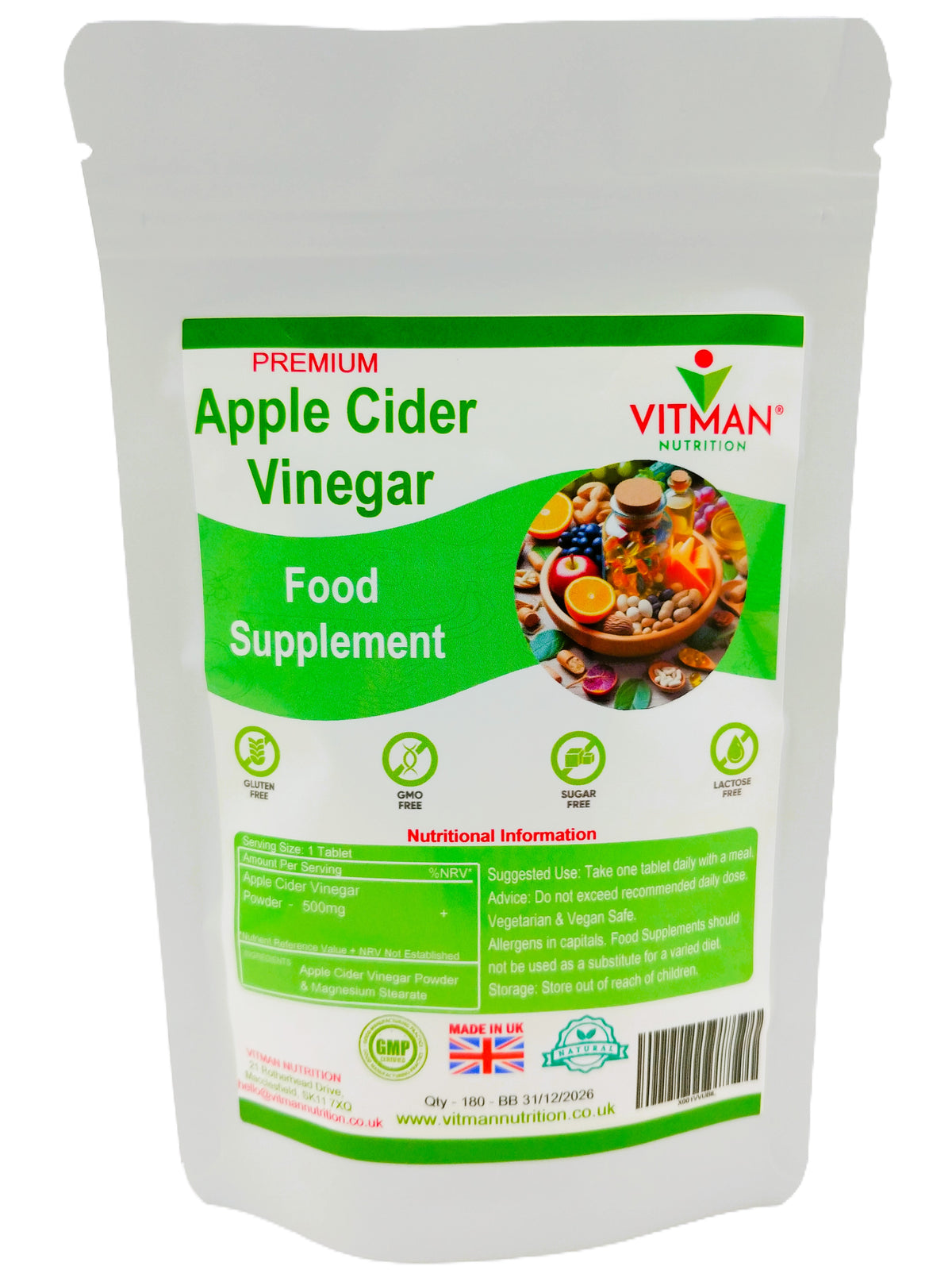 Raw Apple Cider Vinegar Tablets