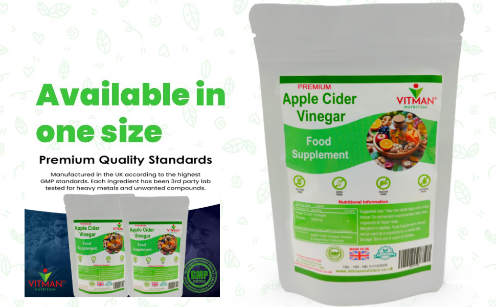 Raw Apple Cider Vinegar Tablets
