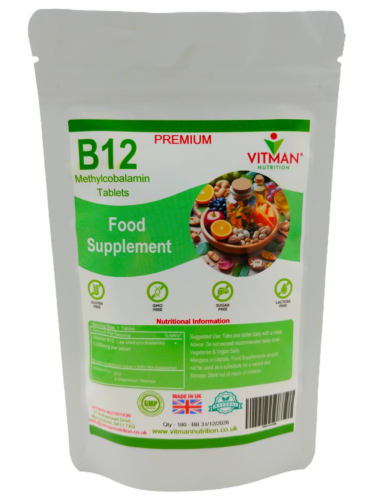 B12 Methylcobalamin Tablets