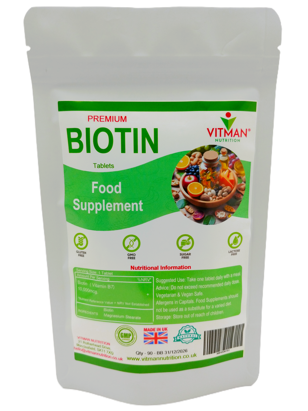 Pure Biotin Tablets