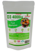Pure Vitamin D3 Tablets 4000iu