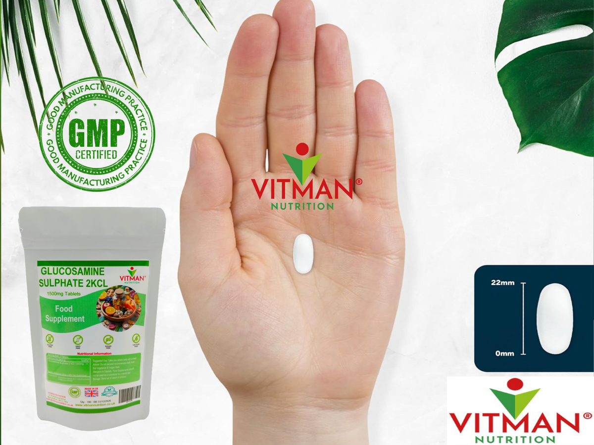 Glucosamine Sulphate 1500mg 2KCL - Joint & Anti inflammatory Support