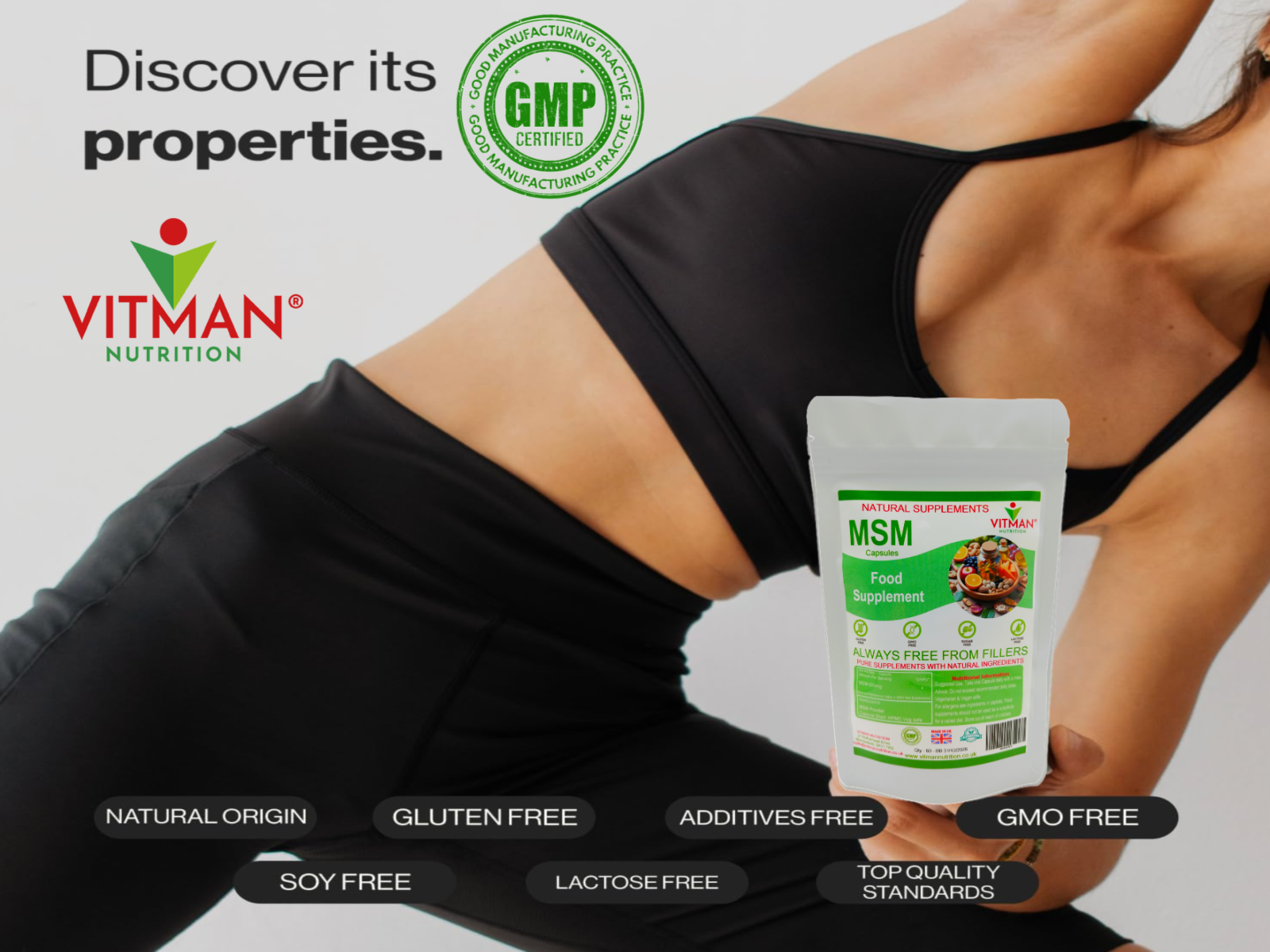 MSM Pure Capsules– VitMan Nutrition