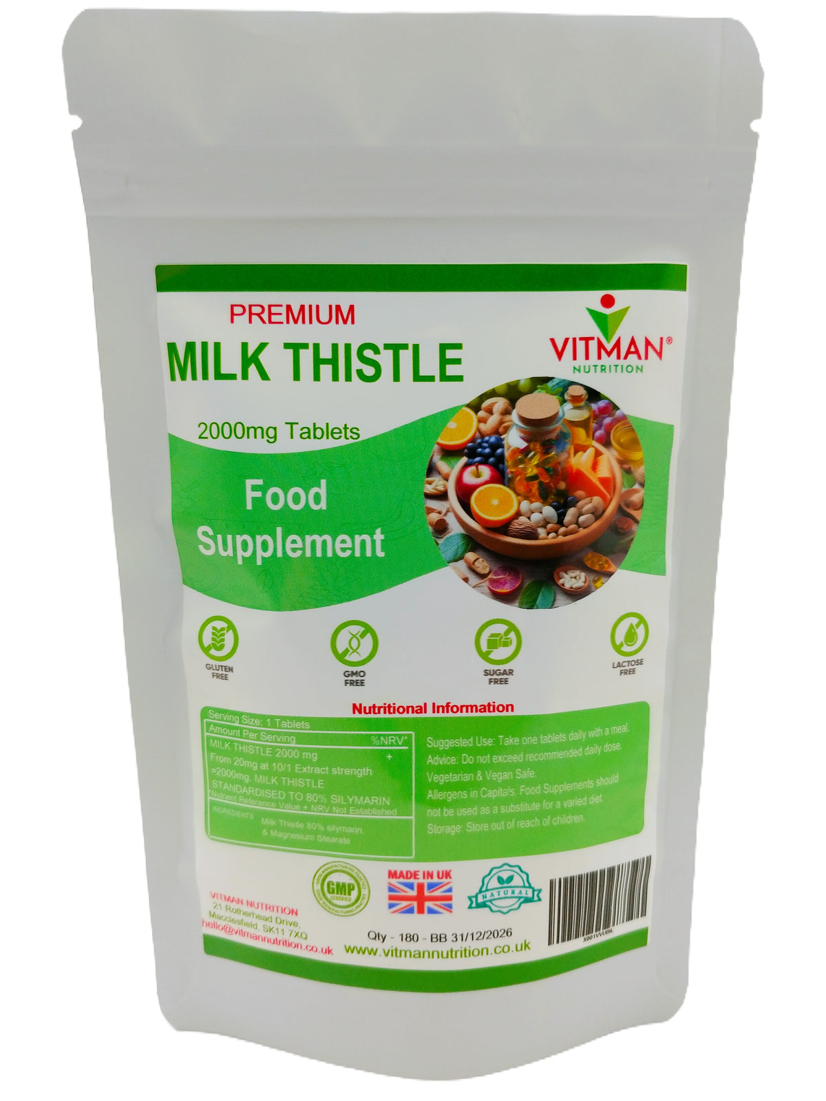 Natural Milk Thistle Tablets