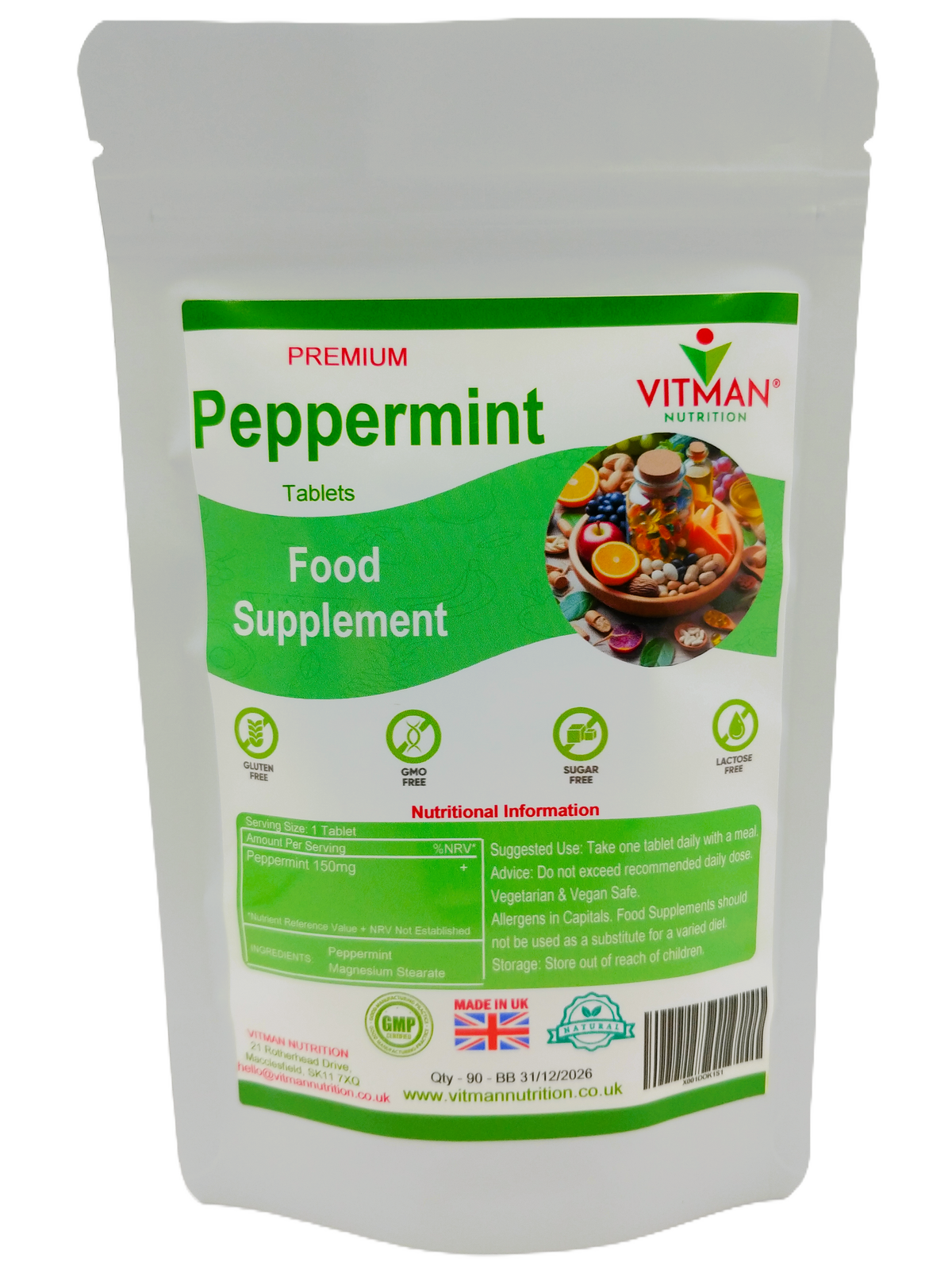 Pure Peppermint Tablets