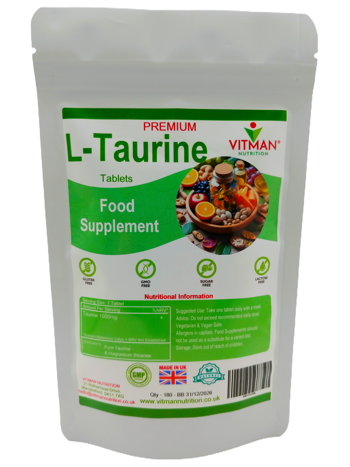 Pure Taurine Tablets