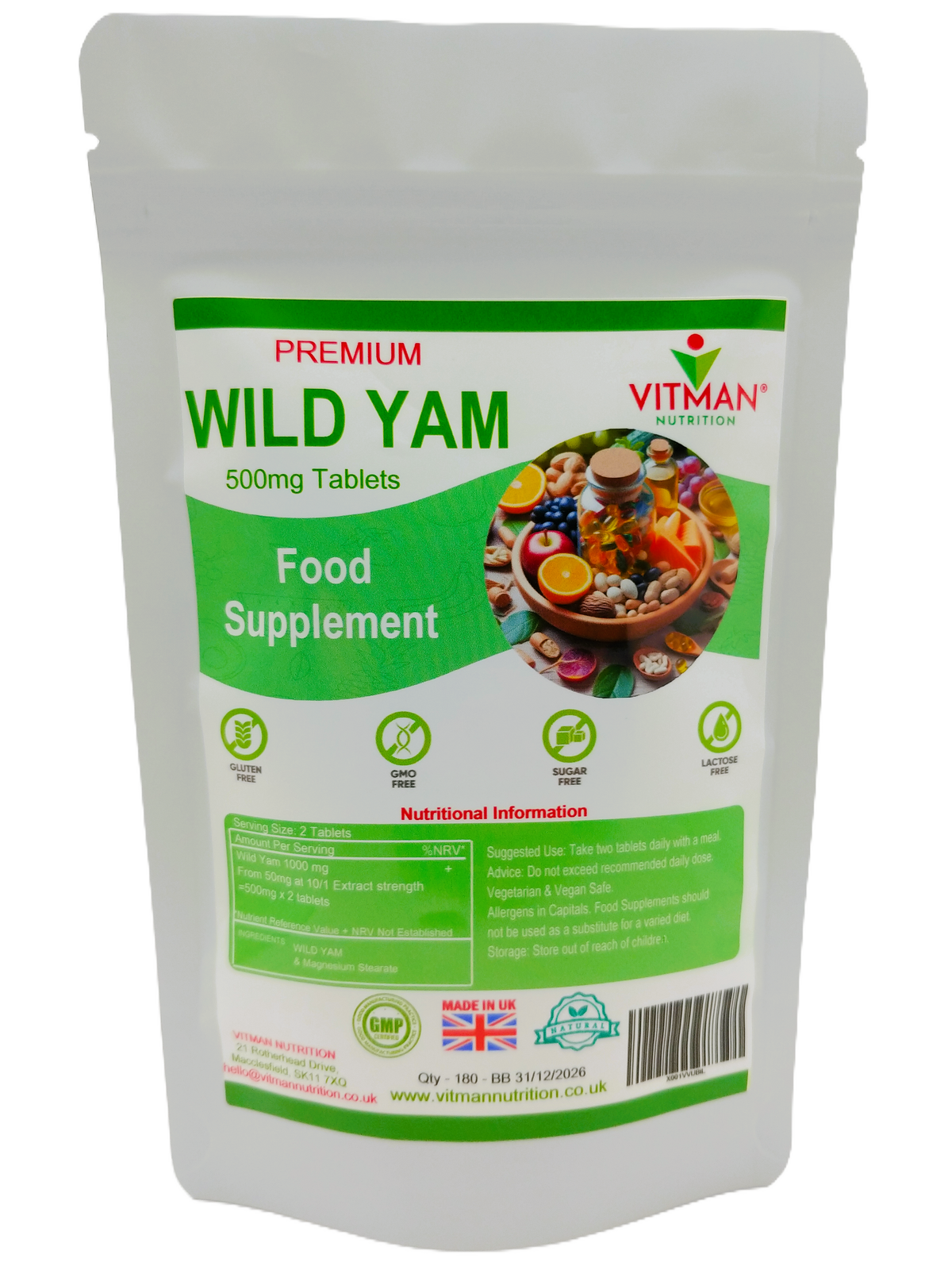 Wild Yam Tablets