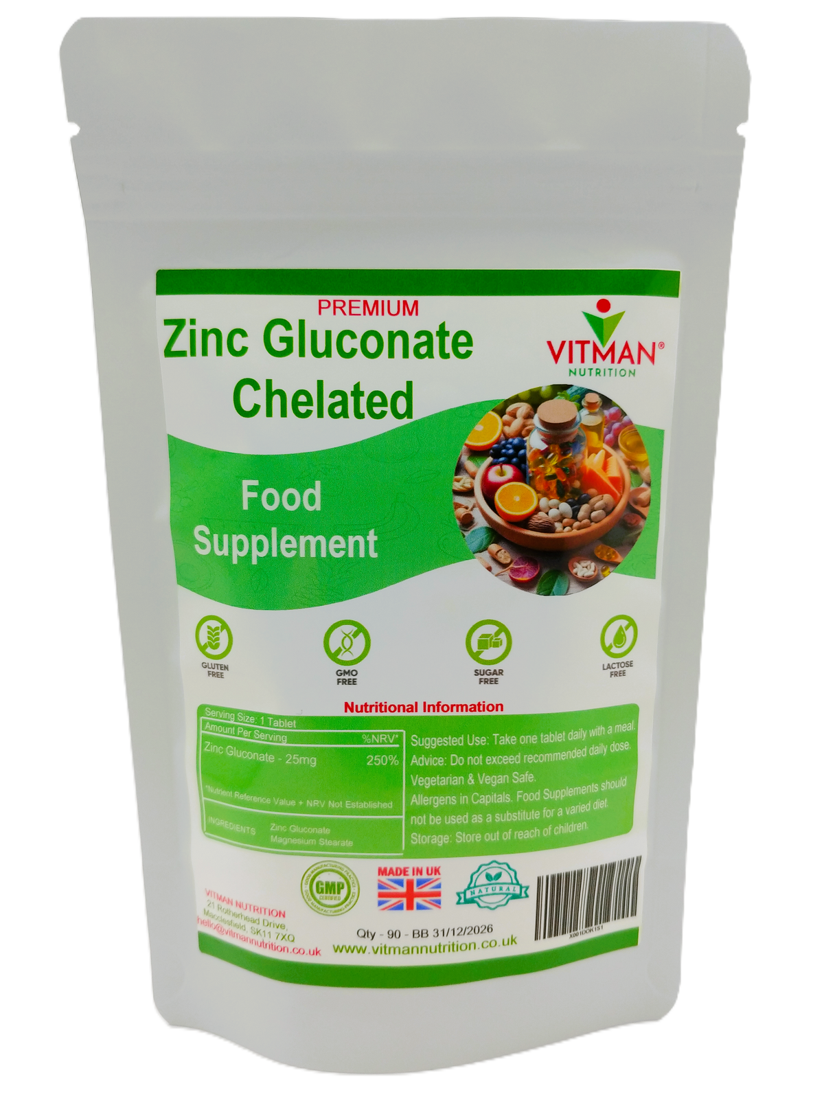 Zinc Gluconate Chelated Tablets