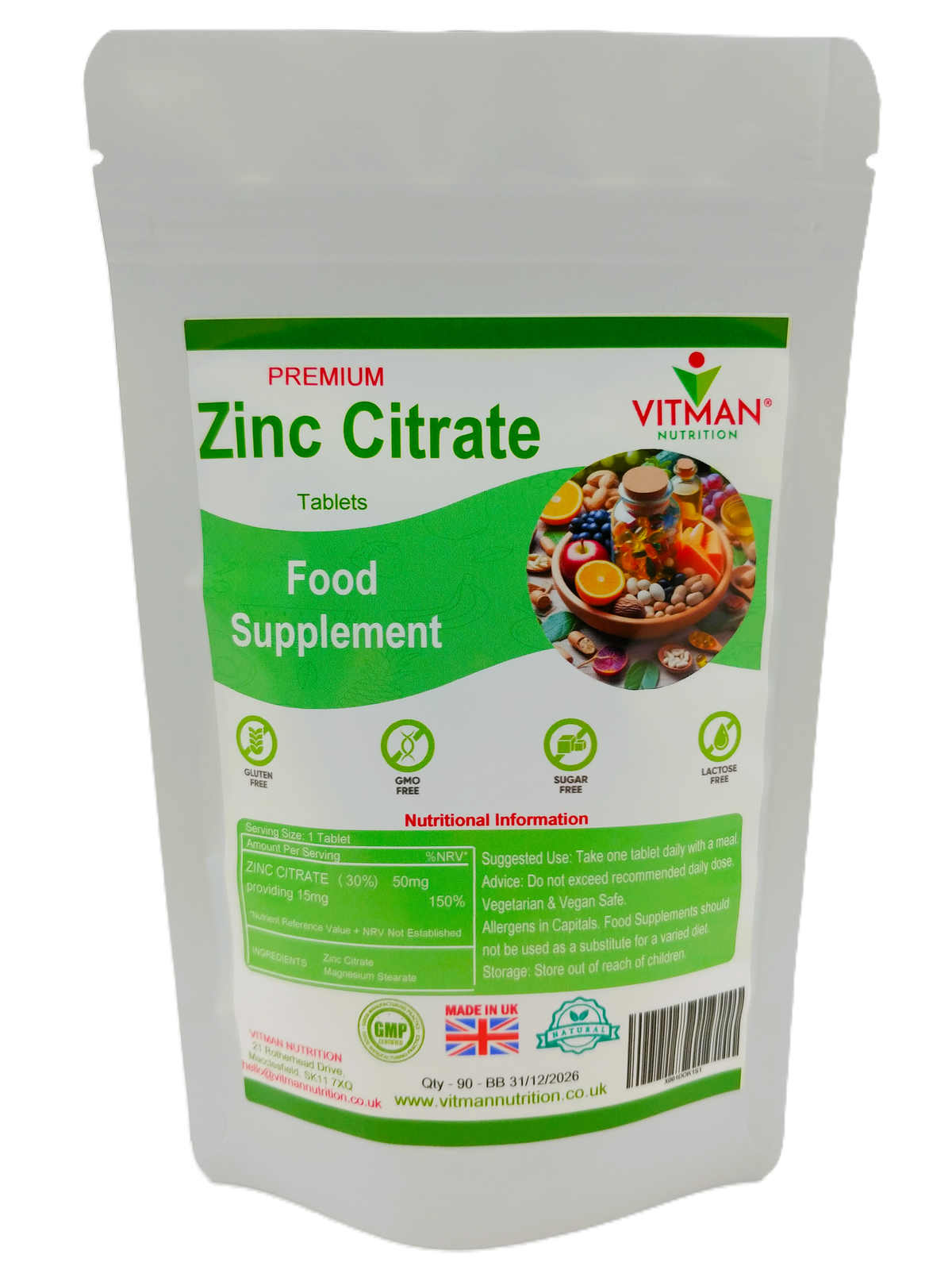 Zinc Citrate Tablets