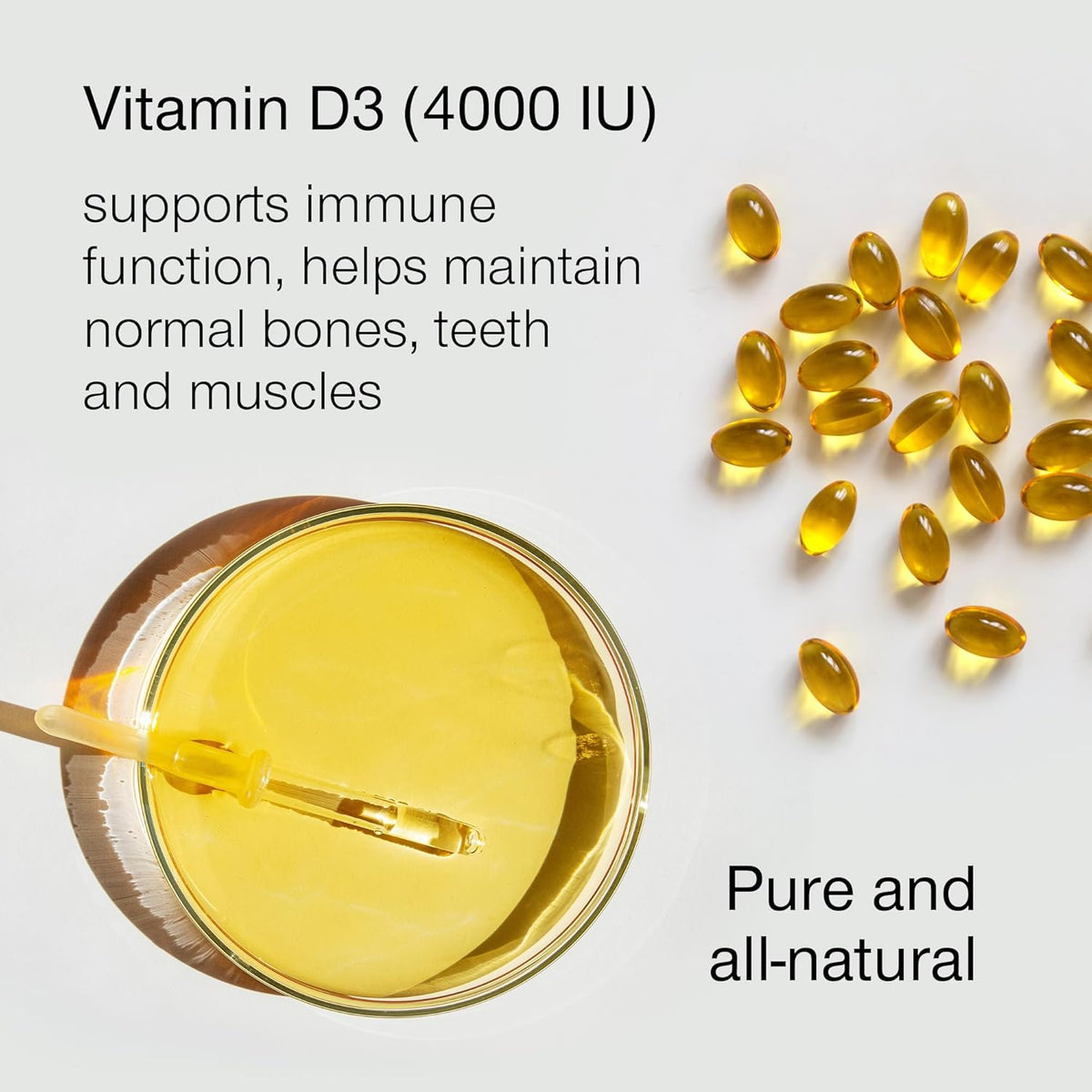 Pure Natural Vitamin D3 4000iu