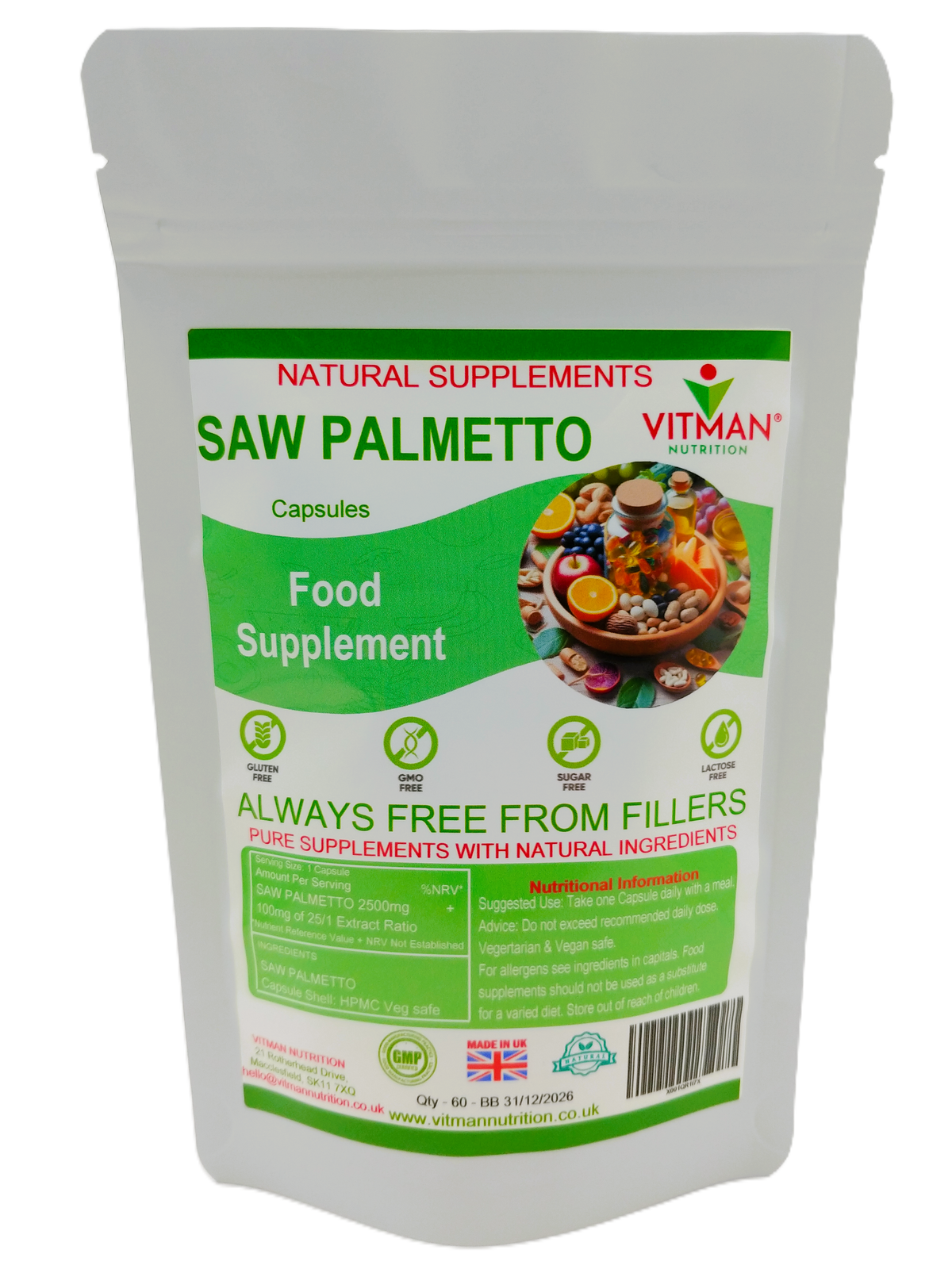 Pure Saw Palmetto Capsules